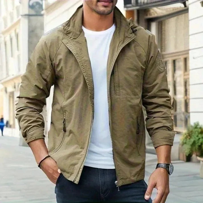 Leo Waterproof Breathable Cargo Jacket – All-Weather Versatility